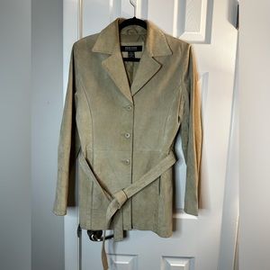 New York & Company Suede Tan Jacket